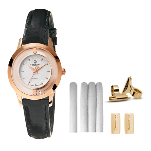 Collect ur 334RWBL + Hvid Watch Cord set - Christina Jewelry & Watches